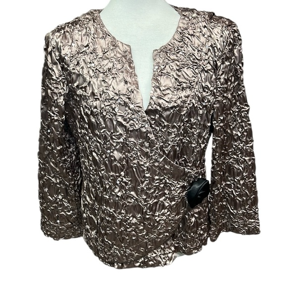 Cachet Crinkled Sequin Blouse - Picture 1 of 4